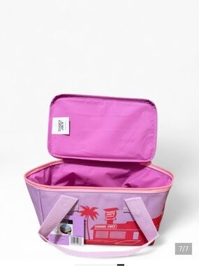 Trader Joes Cooler Bag in Pink and Lavender